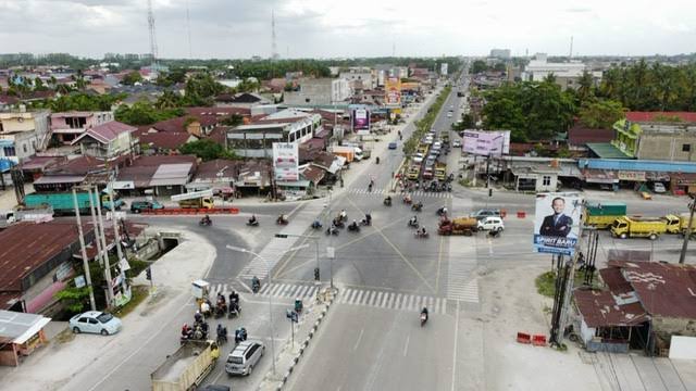 Ilustrasi simpang empat Panam, Pekanbaru akan dibangun flyover (foto/int)